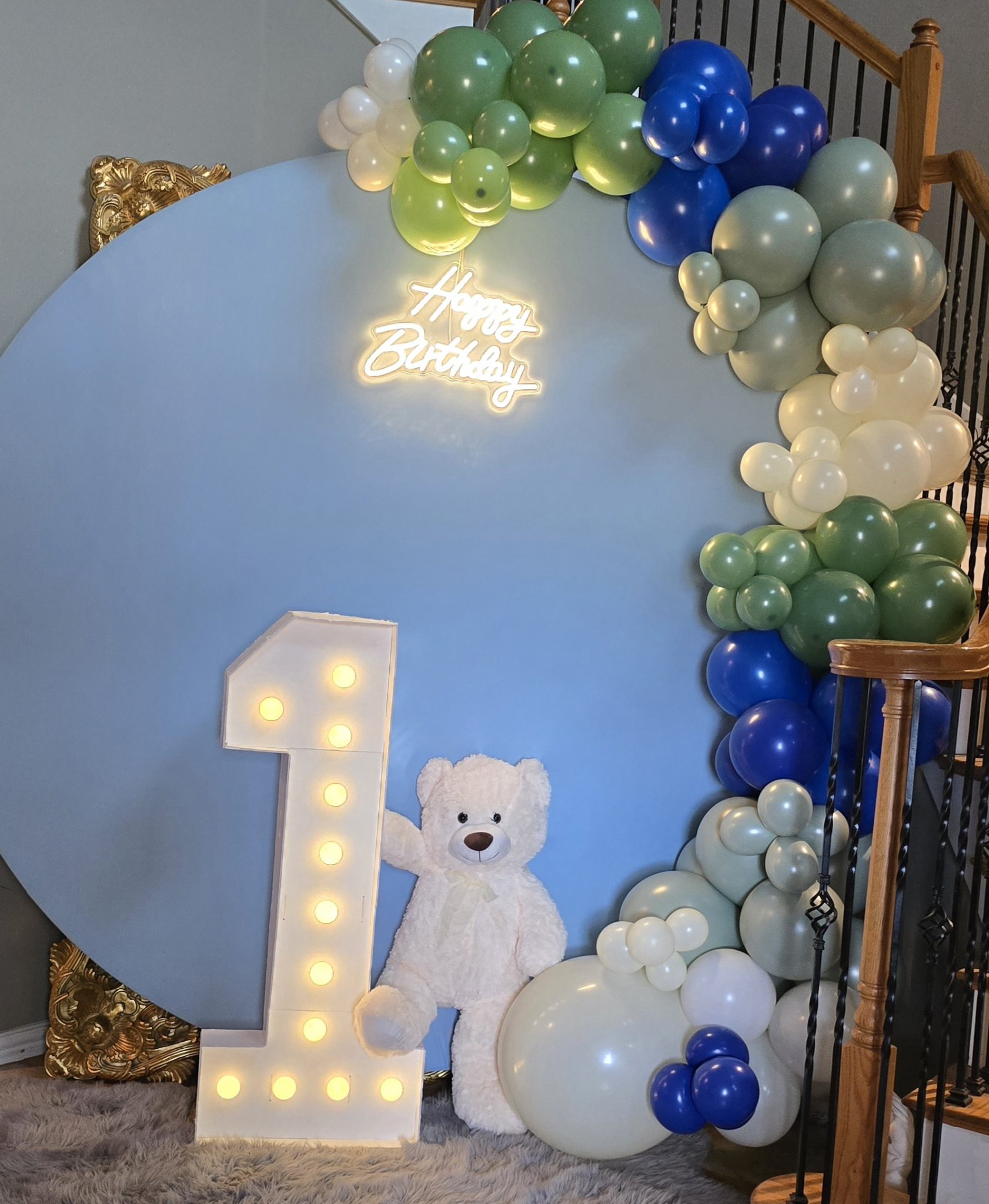 First birthday celebration setup